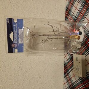 Carole Towne Lighted Glazed Hickory Tree Holiday Village Accessory